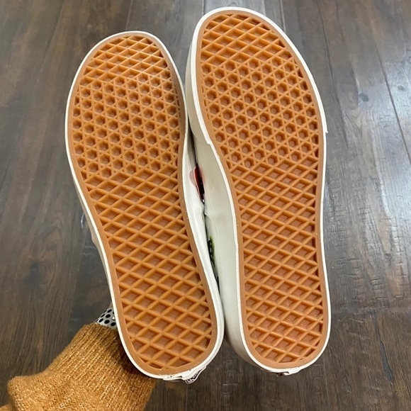 Vans Authentic Outdoors‎ Blanc de Blanc Bear Print Sneakers Size 9 Men - Picture 8 of 11